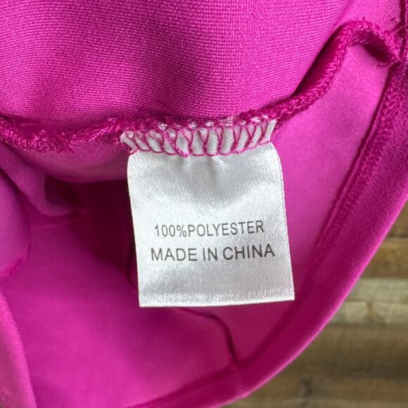 Hello Molly Delicate Encounters Pink Sleeveless Asymmetric Dress Size Medium 6 - Picture 7 of 9